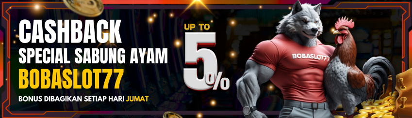BONUS MINGGUAN CASHBACK COCKFIGHT UP TO 5%
