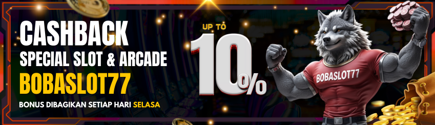 BONUS  MINGGUAN CASHBACK SLOT GAMES & ARCADE GAMES  UP TO 10%